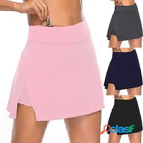 Womens Running Skirt Athletic Skorts Bottoms 2 in 1 Liner