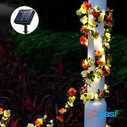 solare girasole rosa led luci della stringa di fata foglia