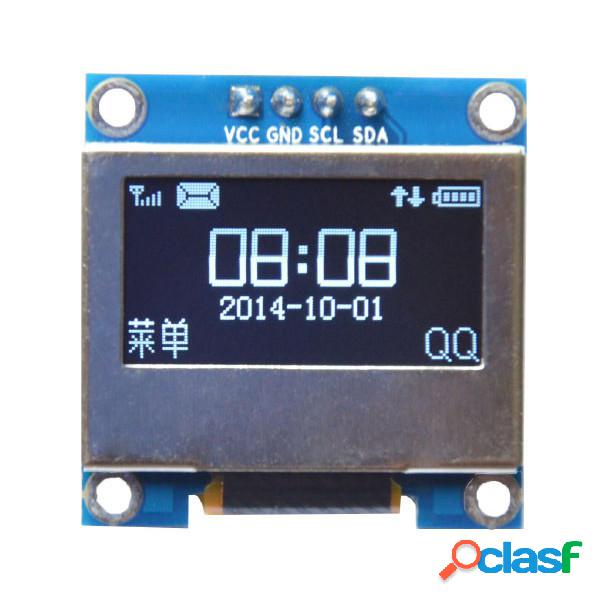 0.96 Pollici 4Pin bianca LED IIC I2C OLED Display Con