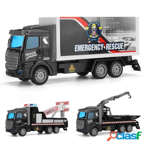 1: 48 Black Obstacle Removal Trailer / Flatbed Vehicle /