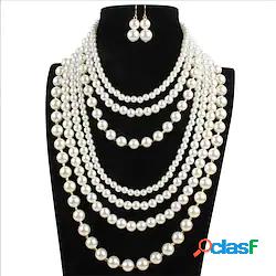 1 pc Collane con ciondolo For Per donna Perle Anniversario