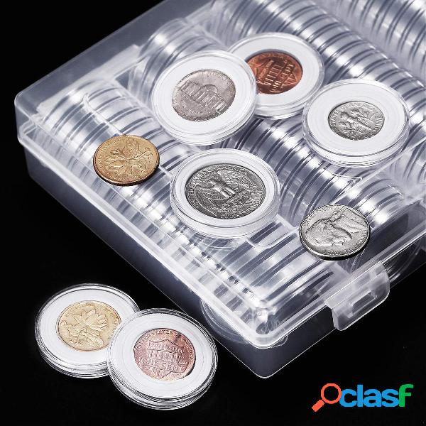 100 Pz / lotto 20/25/27 / 30mm Porta monete in plastica