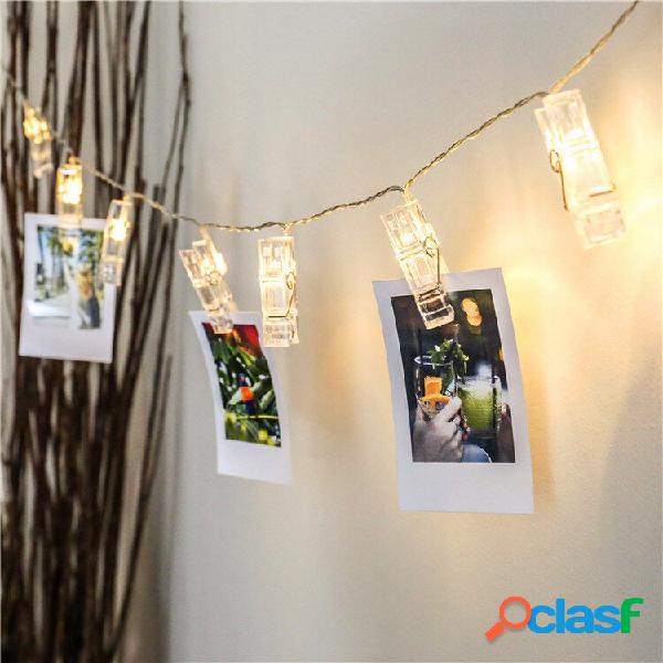 1/2/3M 10 / 20LED Clip per foto String Light Clip per foto