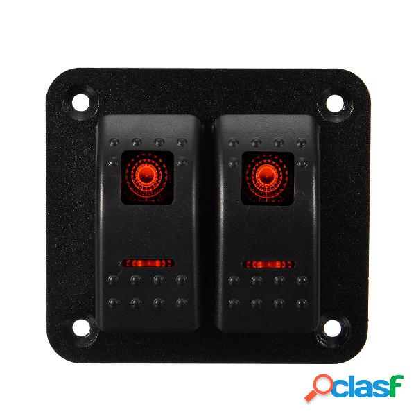 12V 24V 2 Gang IP65 Impermeabile LED Car Marine Truck Boat