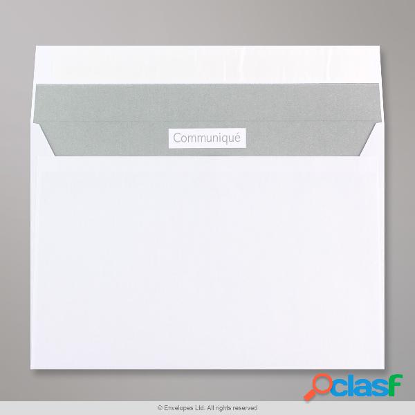 162x229 mm (C5) Busta Communique bianca con finestra