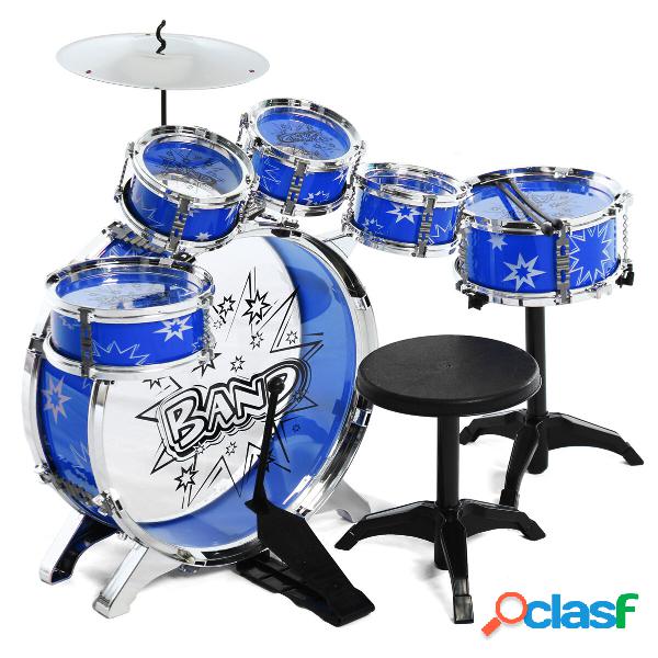 16x Kids Junior Drum Kit Music Set Bambini Mini Big Banda