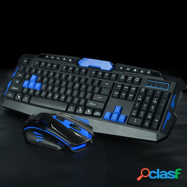 2.4G Wireless Gaming keyboard and Mouse Set Bundle Computer