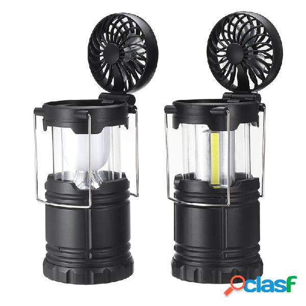 2 in 1 COB/lampadina a sfera campeggio Luce multifunzione