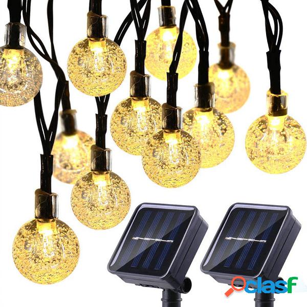 2Pcs 30LED/ 100LED solare String Ball Lights Outdoor