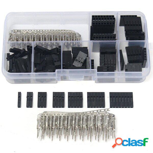 310pcs 2.54mm Maschile Femminile Dupont Filo Ponticello con