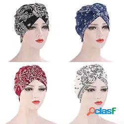 4 colori delle donne musulmano hijab velo resuable bonnet