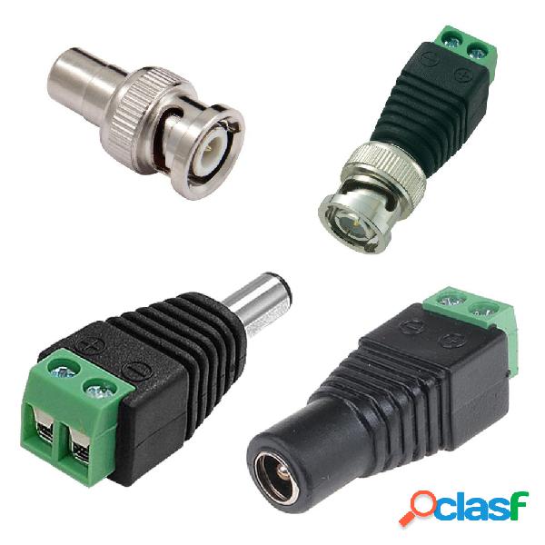 4X CONNETTORI ADATTATORI 12V BALUN BNC JACK RCA PER DVR