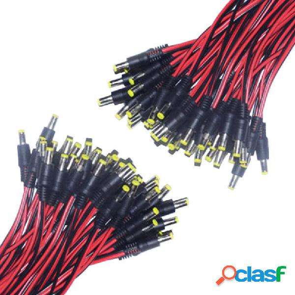 50 Pz 12 V Maschio DC Power presa di corrente Jack Plug Wire