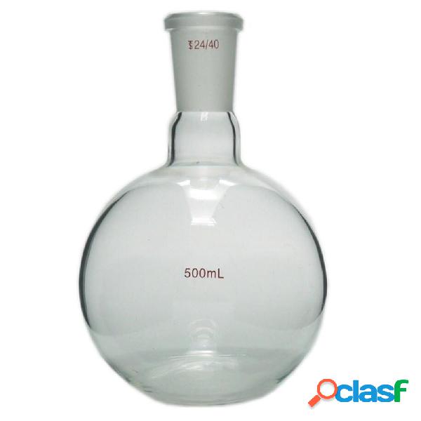 500 ml 24/40 vetro singolo Collo bottiglia rotonda chimica