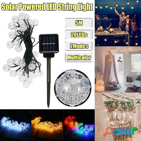 5M solare Powered 20LED String Light Due modalità Garden
