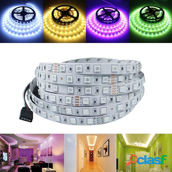 5m 72W SMD 5050 il RGB non-impermeabile / bianco / bianco