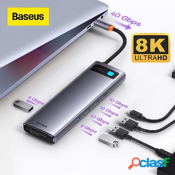 [8K@30Hz]Baseus 12-IN-1 USB Tipo-C Docking station per