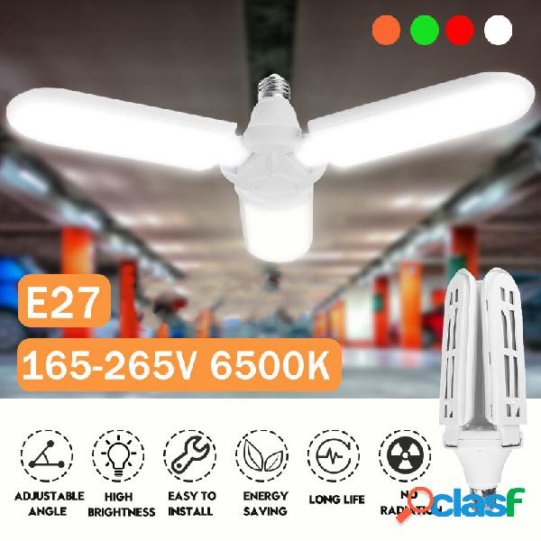 AC165-265V 45W E27 3 lame LED Soffitto deformabile luce per