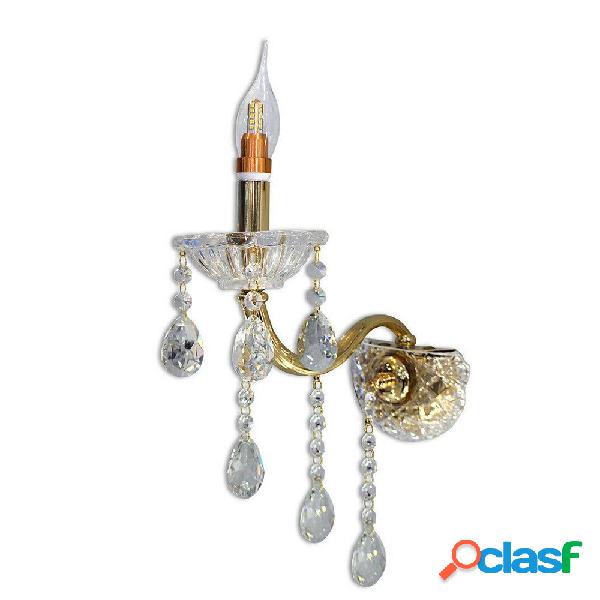 APPLIQUE DA MURO CANDELABRO GOCCE PENDENTI CRISTALLO
