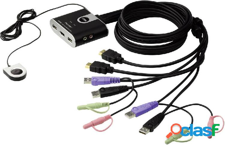 ATEN CS692-AT 2 Porte Switch KVM HDMI USB 1920 x 1200 Pixel