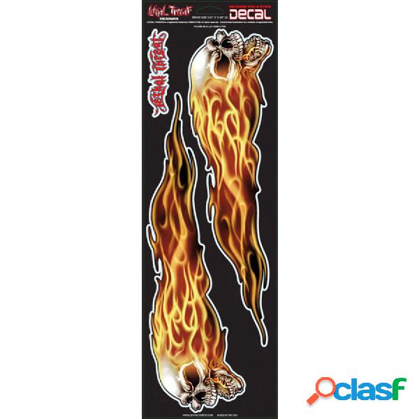 Adesivi Flame Skulls - LETHAL THREAT