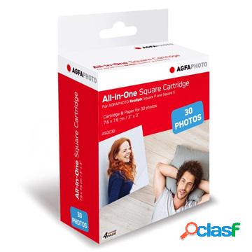 AgfaPhoto ASQC30 All-in-One Square Cartridge / Thermal Paper
