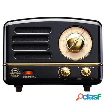 Altoparlante Bluetooth con Radio FM Muzen OTR Metal - Nero