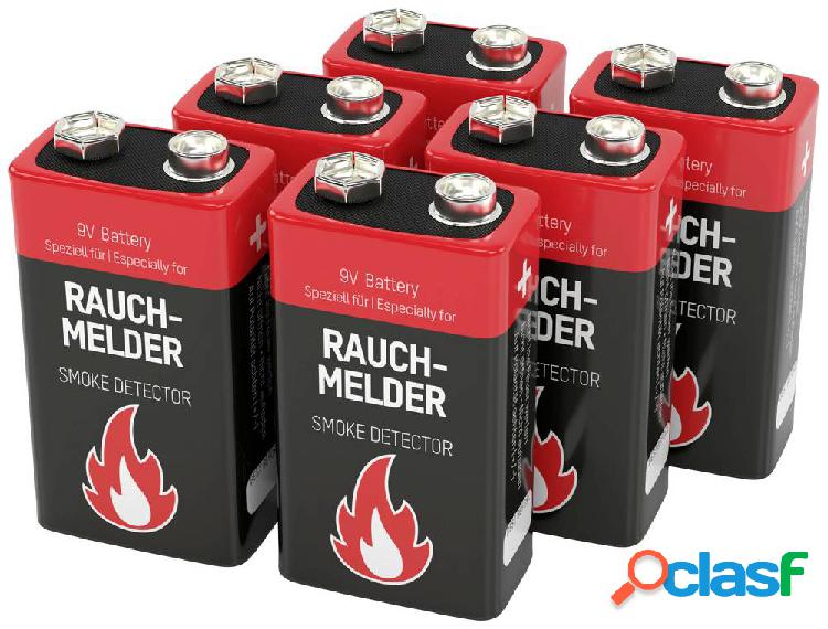 Ansmann Rauchmelderbatterie Batteria da 9 V