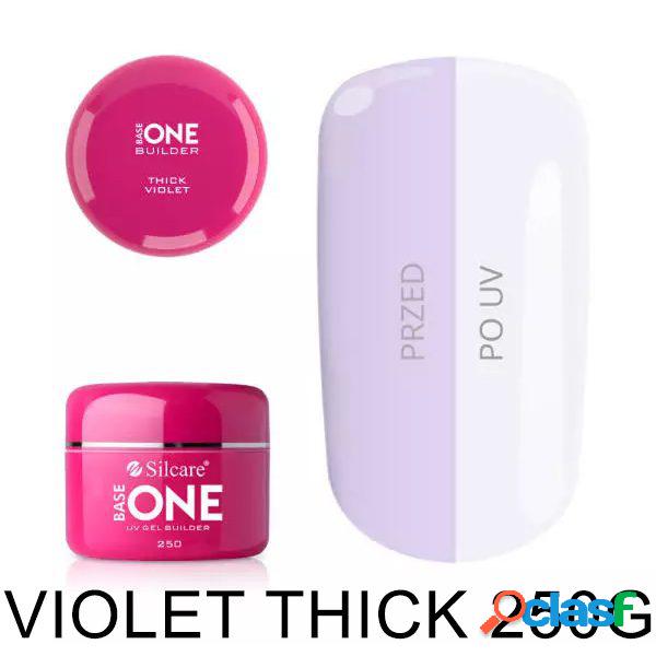 BASE ONE Silcare Uv Gel Violet Thick 250 ML nail art alta