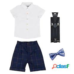 Bambino Da ragazzo Camicia e pantaloncini Completo 4 pezzi