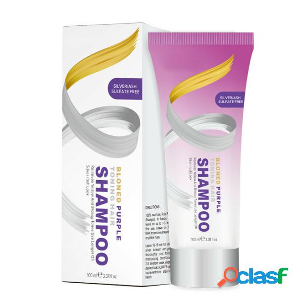 Blond Purple Toning Capelli Shampoo Rimuovi Giallo Purple