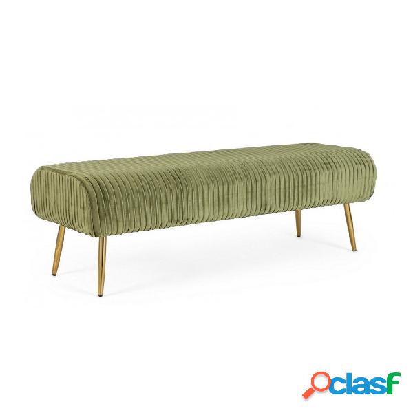 CONTEMPORARY STYLE - Panca 2p selena olive pouf di