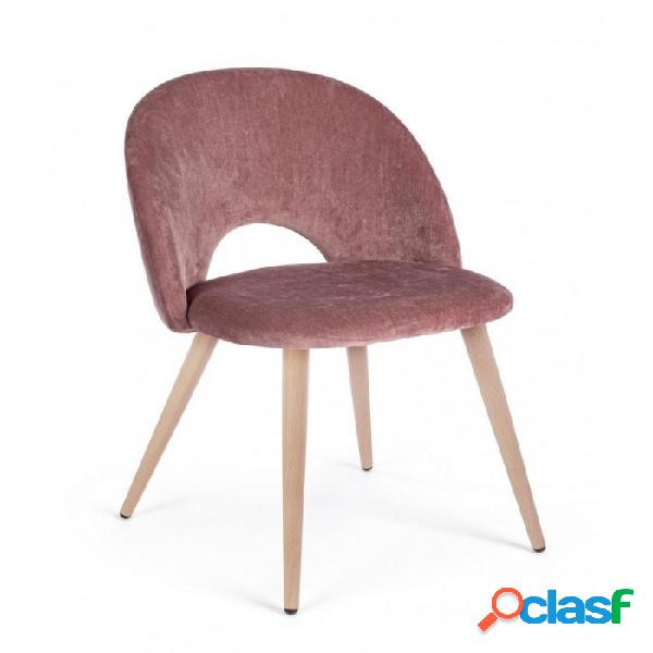 CONTEMPORARY STYLE - Sedia linzey rosa sedie di Contemporary