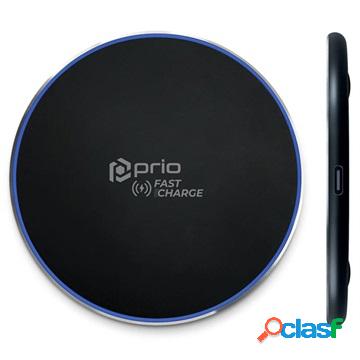 Caricabatterie Wireless Veloce Universale Prio - 15W - Nero