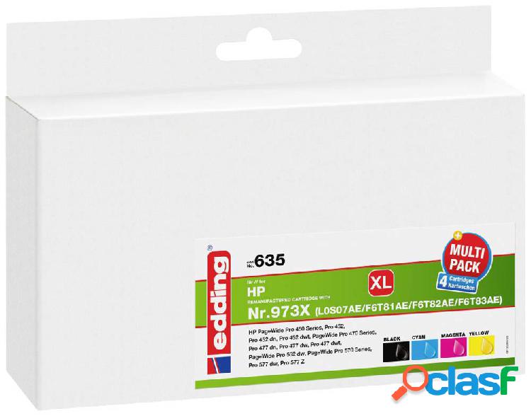 Cartucce combo pack Edding Compatibile sostituisce HP 973X