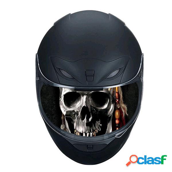 Casco da corsa per moto staccabile lente Adesivo visiera