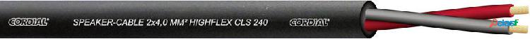Cavo per altoparlanti 2 x 4 mm² Nero Cordial CLS 240 Black