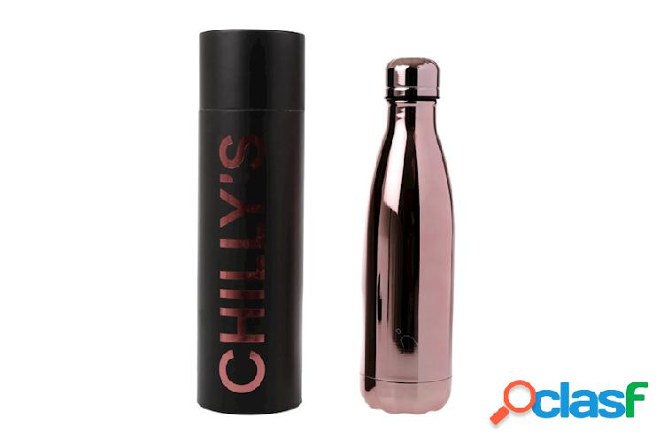 Chillys Bottles Bottiglia termica acciaio cromo oro rosa