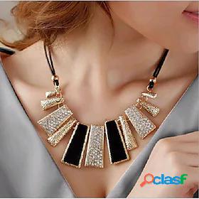Choker Necklace Statement Necklace Womens Party Bib Alloy