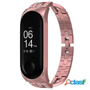 Cinturino X-Shaped per Xiaomi Mi Band 5/6 - 37mm - Rosa Oro