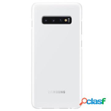 Cover LED EF-KG975CweGWW per Samsung Galaxy S10+ - Bianco
