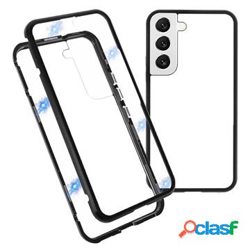 Cover Magnetica con Vetro Temperato per Samsung Galaxy S22+