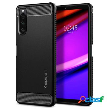 Cover Spigen Rugged Armor per Sony Xperia 10 IV - Nero