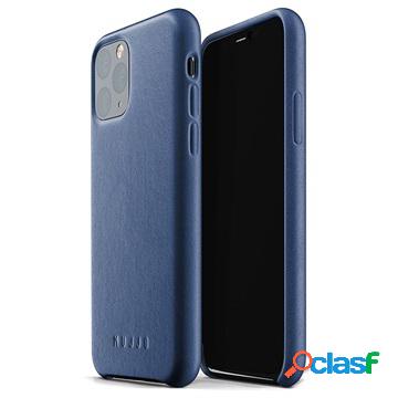 Cover in Pelle Premium Mujjo per iPhone 11 Pro - Blu