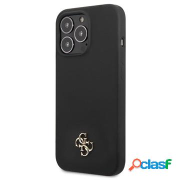 Cover in Silicone Guess 4G Metal Logo per iPhone 13 Pro Max