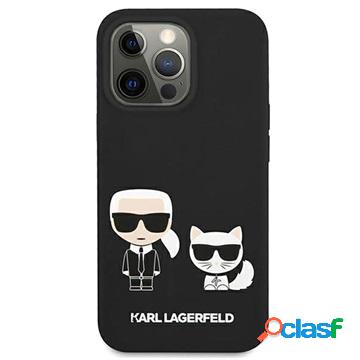 Cover in Silicone Karl Lagerfeld Karl & Choupette per iPhone