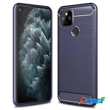 Cover in TPU Spazzolata per Google Pixel 5 - Fibra di