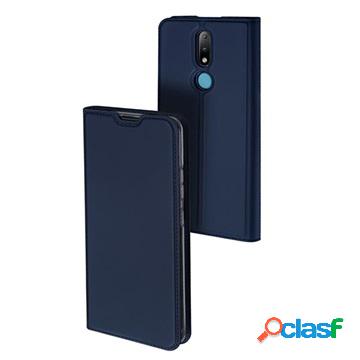 Custodia a Flip Dux Ducis Skin Pro per Nokia 2.4 - Blu