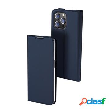 Custodia a Flip Dux Ducis Skin Pro per iPhone 14 Pro - Blu