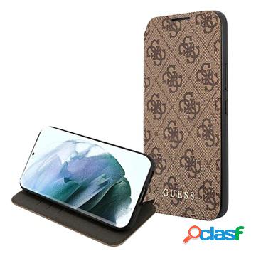 Custodia a Flip Guess 4G Metal Gold Logo per Samsung Galaxy